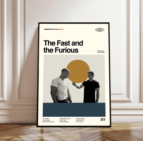 The Fast and the Furious Movie Poster - Minimalist Art Print