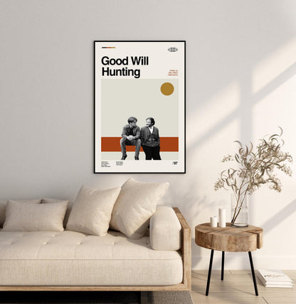 Good Will Hunting Movie Poster: Mid-Century Modern Minimalist Art Print