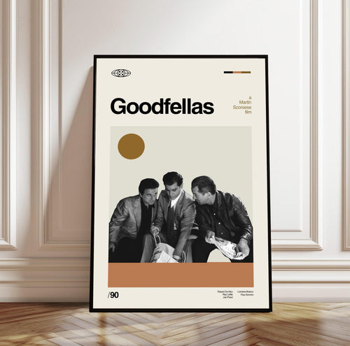 Goodfellas Movie Poster: Mid-Century Modern Minimalist Art Print