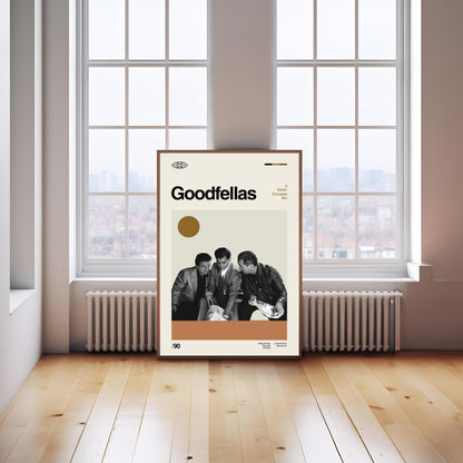Goodfellas Movie Poster: Mid-Century Modern Minimalist Art Print