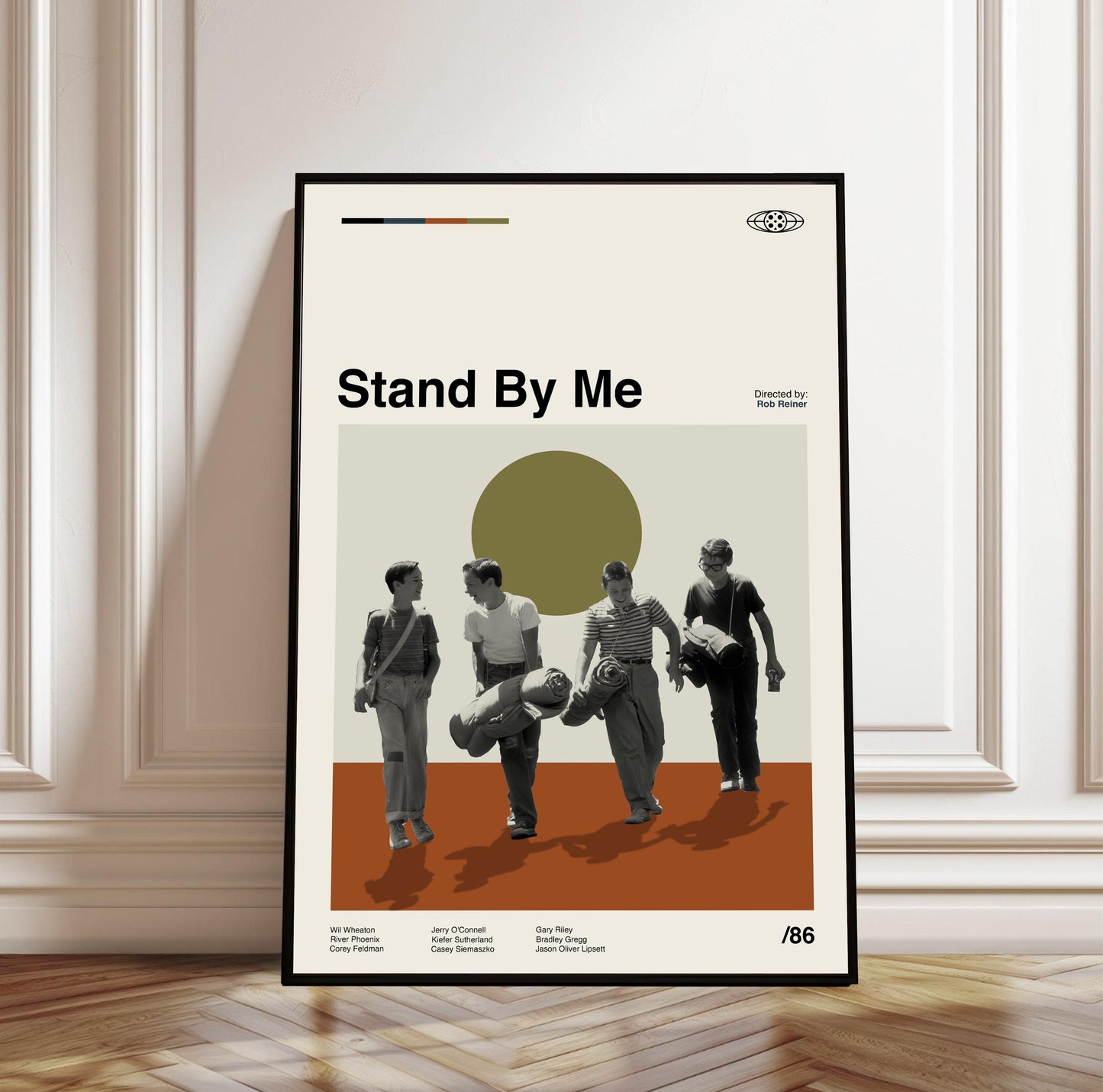 Stand By Me Movie Poster: Mid-Century Modern Minimalist Art Print