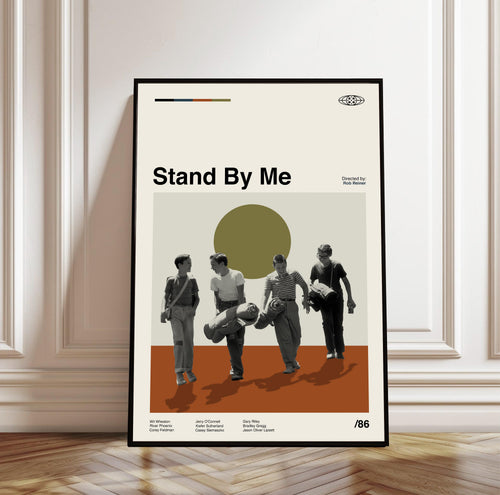 Stand By Me Movie Poster: Mid-Century Modern Minimalist Art Print
