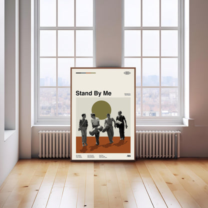 Stand By Me Movie Poster: Mid-Century Modern Minimalist Art Print