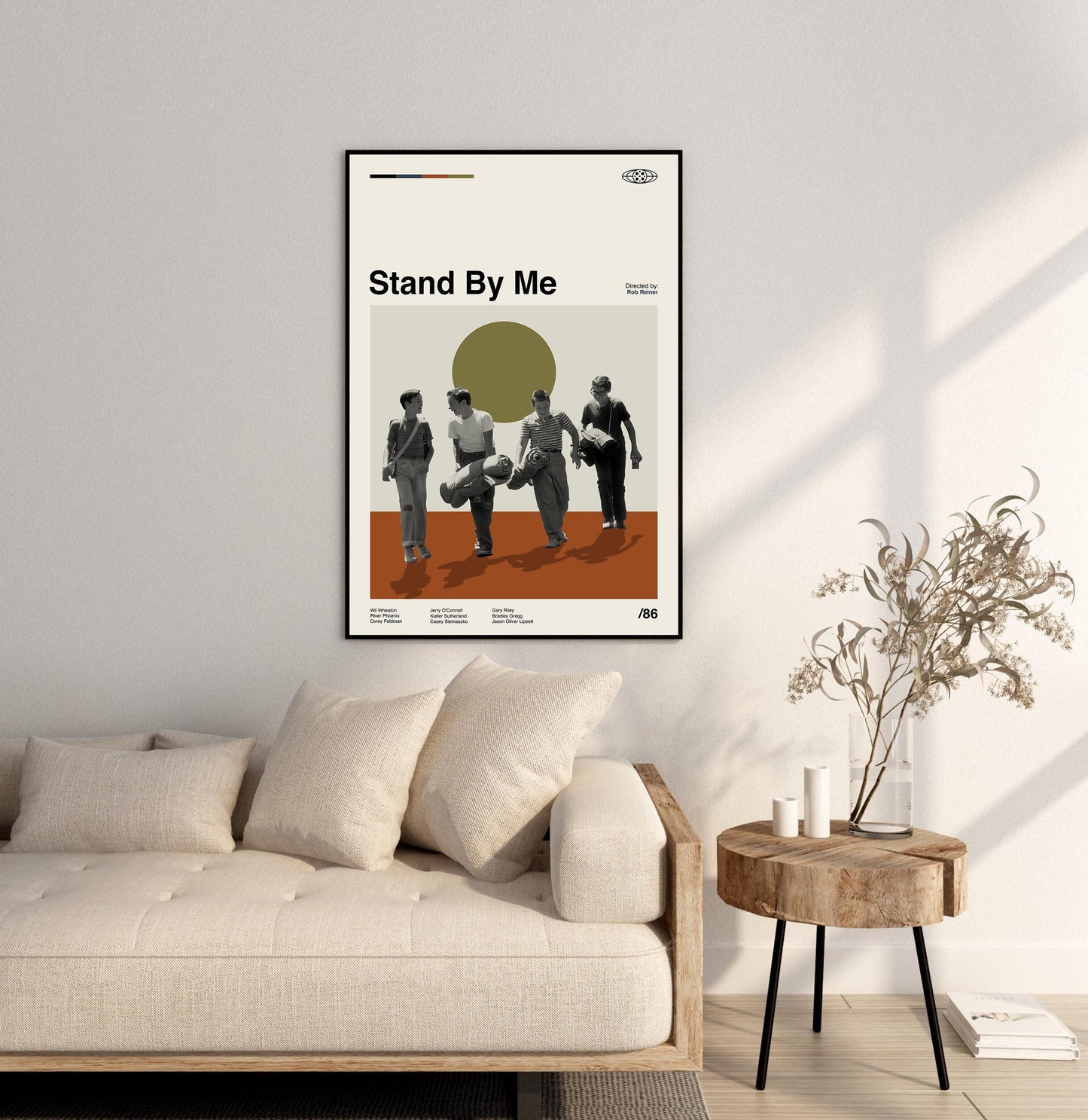 Stand By Me Movie Poster: Mid-Century Modern Minimalist Art Print