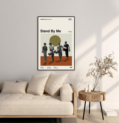 Stand By Me Movie Poster: Mid-Century Modern Minimalist Art Print
