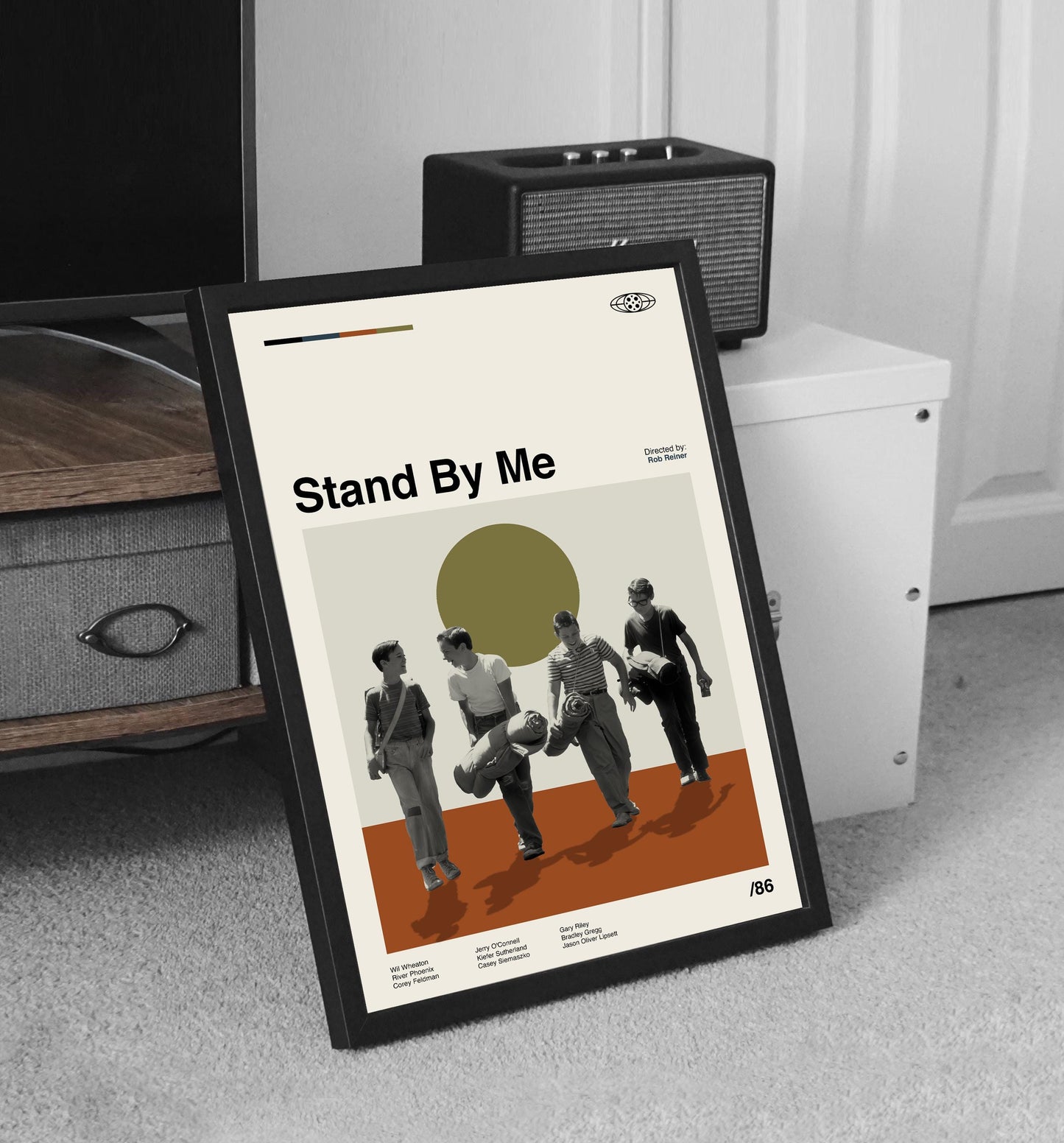Stand By Me Movie Poster: Mid-Century Modern Minimalist Art Print