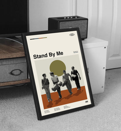 Stand By Me Movie Poster: Mid-Century Modern Minimalist Art Print