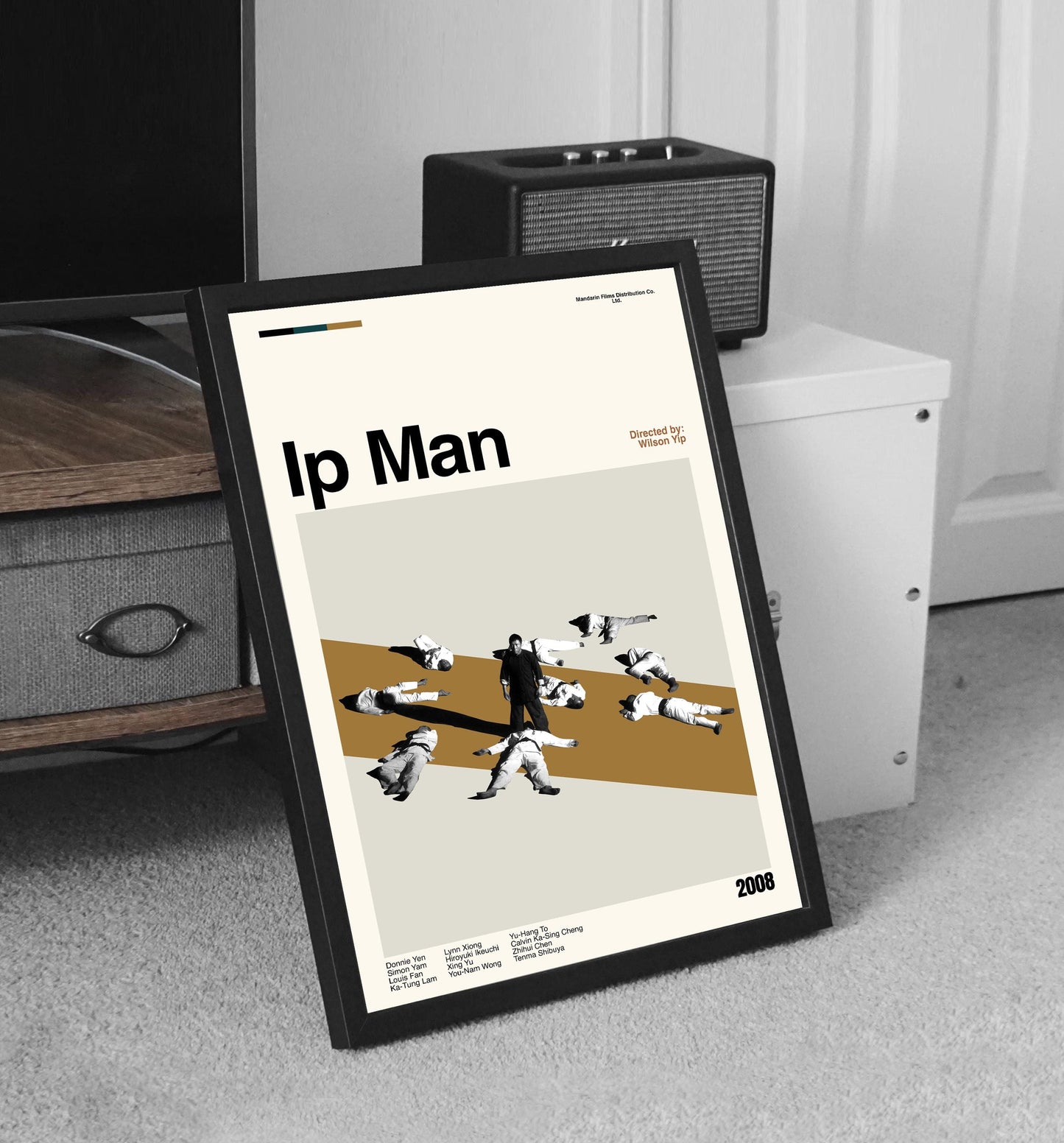 Ip Man Movie Poster: Mid-Century Modern Minimalist Art Print