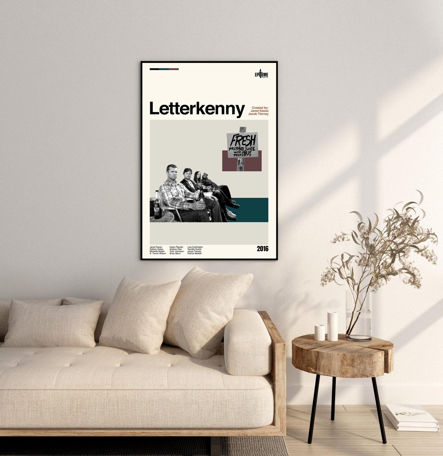 Letterkenny Poster - Tv Series Poster - Midcentury Modern Art - Minimalist Print - Retro Poster - Vintage Print - Wall Art - Gifts for him