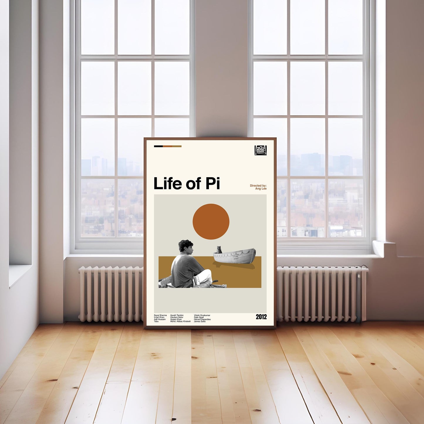 Life of Pi Movie Poster - Mid-Century Modern Minimalist Print