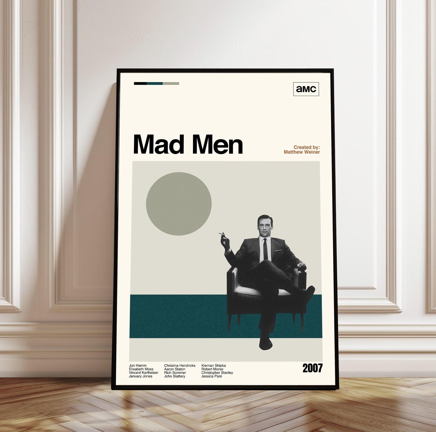 Mad Men Poster: Mid-Century Modern TV Series Art Print