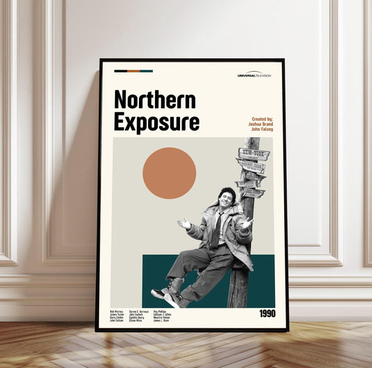 Northern Exposure Poster - Tv Series Poster - Midcentury Modern Art - Minimalist Print - Retro Poster - Vintage Print Art - Gifts for him