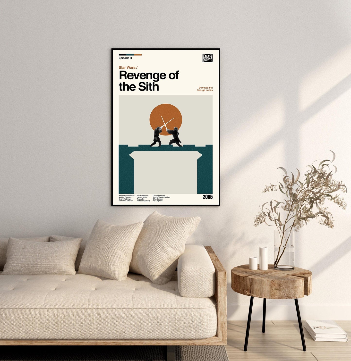 Star Wars: Revenge of the Sith - Midcentury Modern Movie Poster