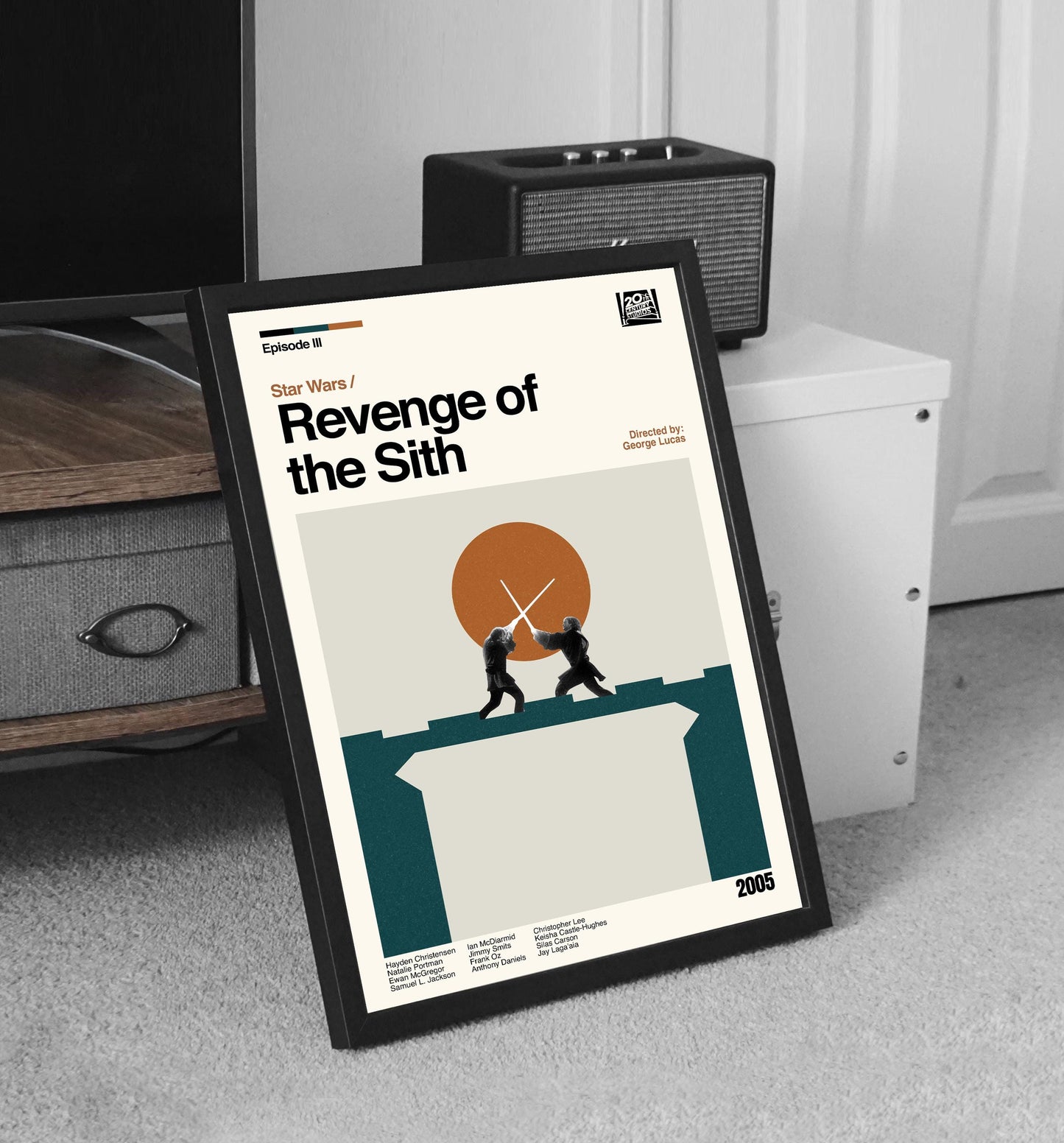 Star Wars: Revenge of the Sith - Midcentury Modern Movie Poster