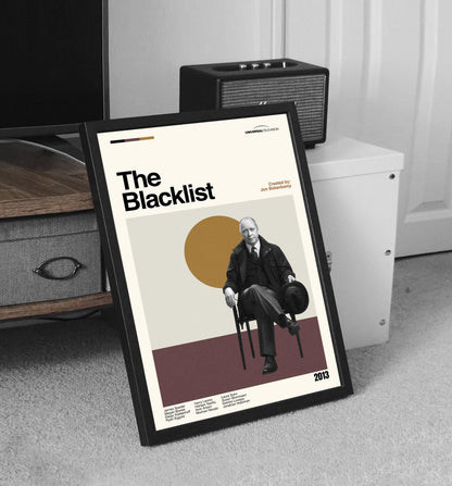 The Blacklist Poster – Mid-Century Modern TV Series Art