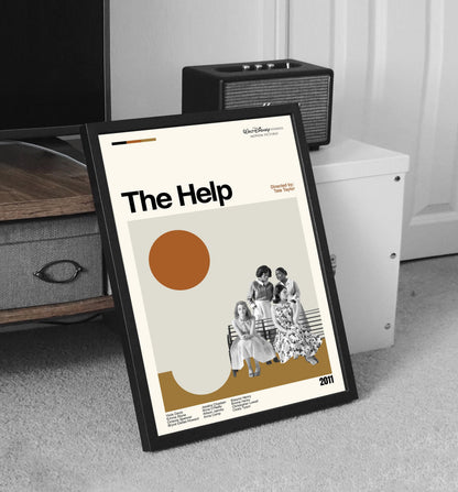 The Help Movie Poster: Mid-Century Modern Minimalist Art Print