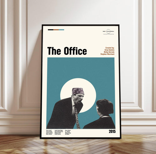 The Office Poster - Tv Series Poster - Midcentury Modern Art - Minimalist Print - Retro Poster - Vintage Print - Wall Art - Gift for him