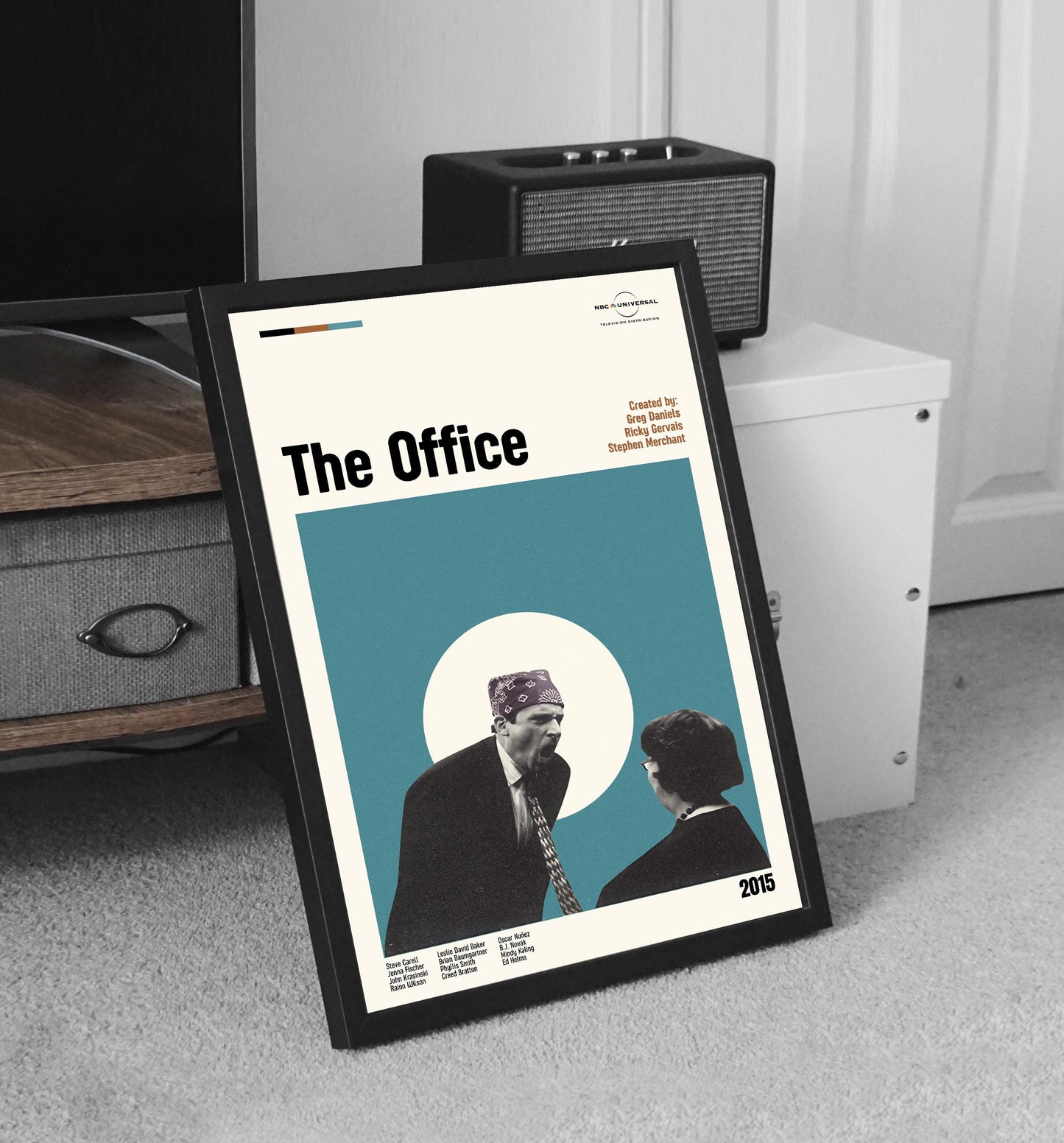 The Office Poster - Tv Series Poster - Midcentury Modern Art - Minimalist Print - Retro Poster - Vintage Print - Wall Art - Gift for him