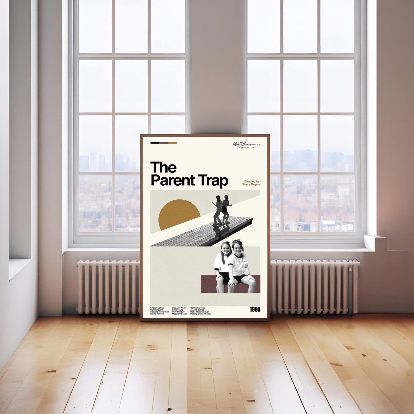 The Parent Trap Movie Poster: Mid-Century Modern Minimalist Art Print