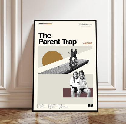 The Parent Trap Movie Poster: Mid-Century Modern Minimalist Art Print