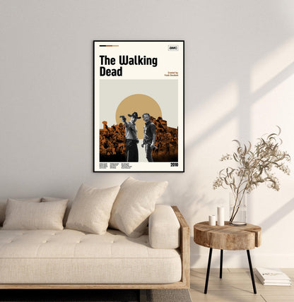 The Walking Dead Poster - Tv Series Poster - Midcentury Modern Art - Minimalist Print - Retro Poster - Vintage Print Art - Gifts for him