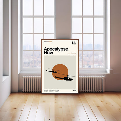 Apocalypse Now Movie Poster: Minimalist Mid-Century Modern Art Print