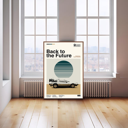 Back to the Future Poster – Minimalist Movie Art Print