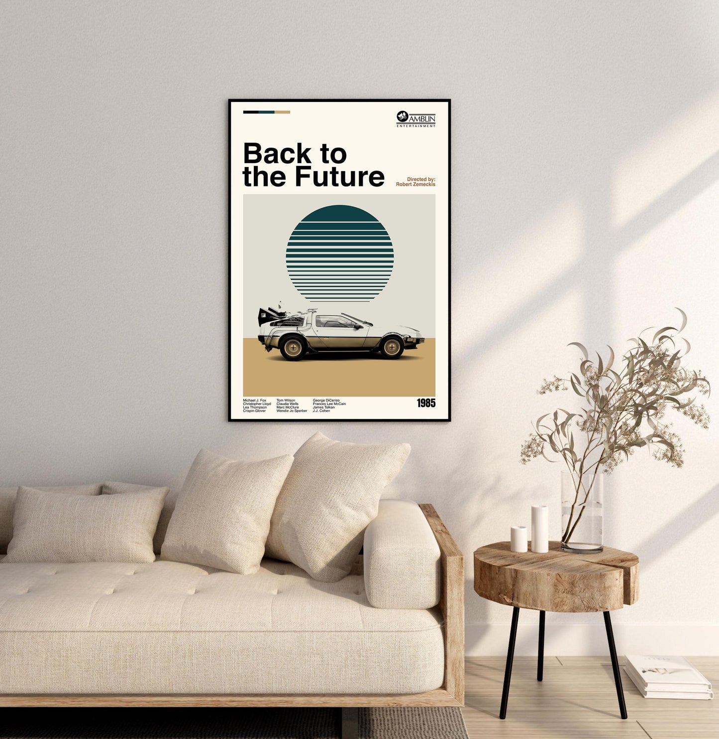 Back to the Future Poster – Minimalist Movie Art Print