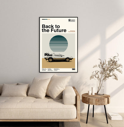 Back to the Future Poster – Minimalist Movie Art Print