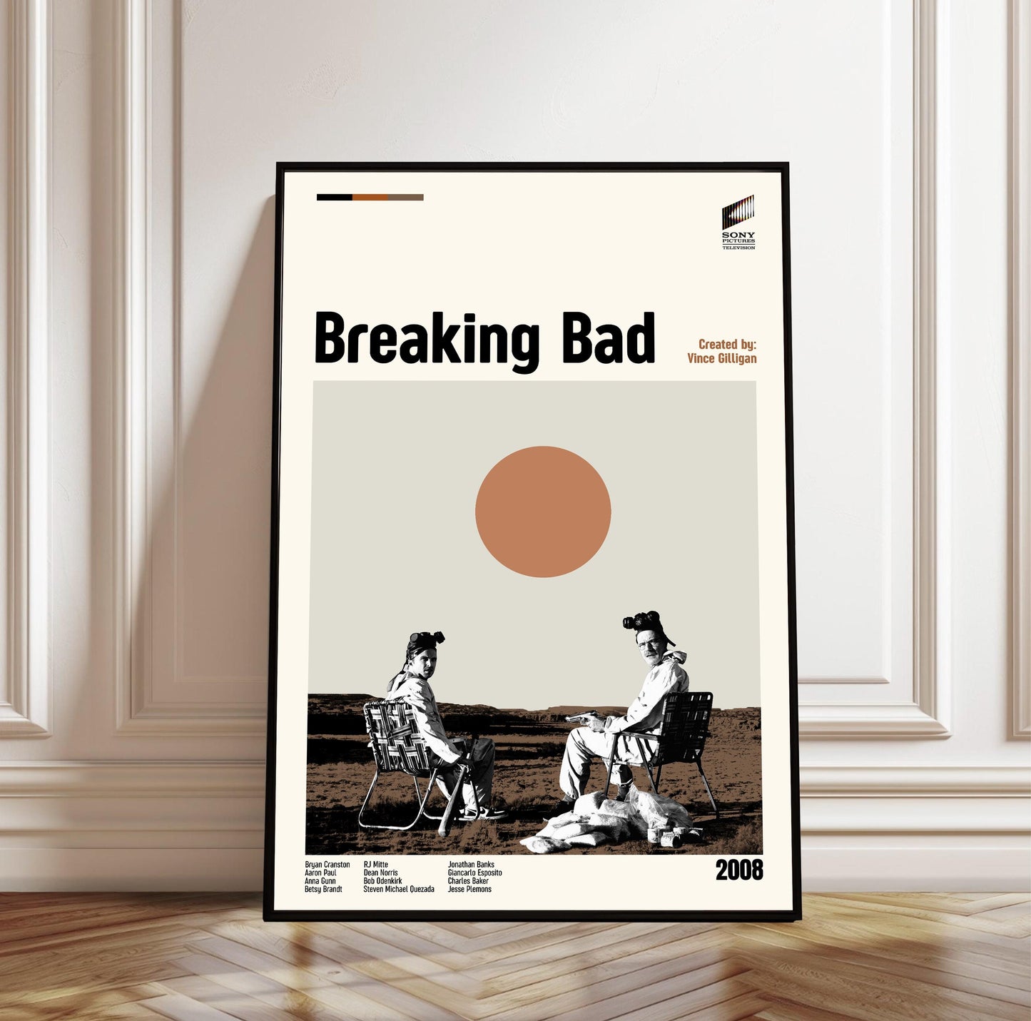 Breaking Bad Poster: Mid-Century Modern TV Series Art Print