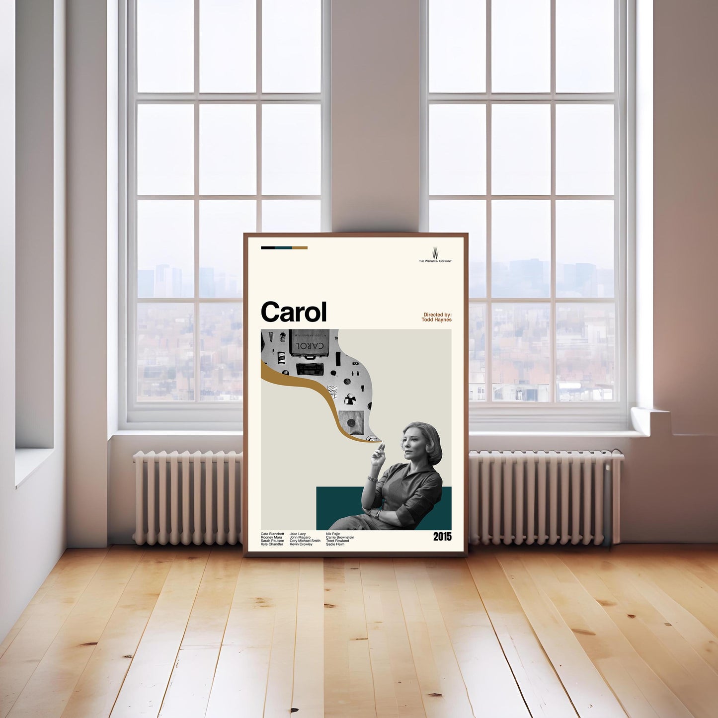 Carol Poster - Movie Poster - Midcentury Modern Art - Minimalist Print - Retro Poster - Vintage Print - Wall Art - Gifts for him