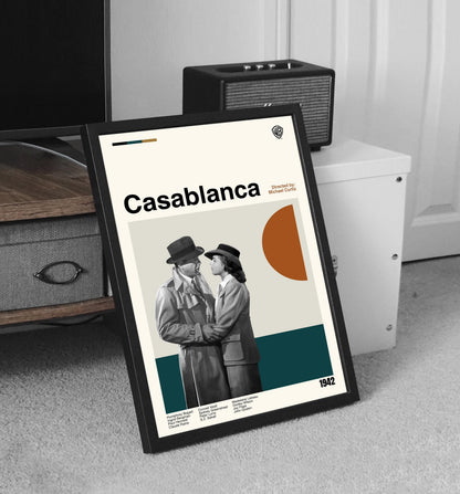 Casablanca Movie Poster – Mid-Century Modern Minimalist Print