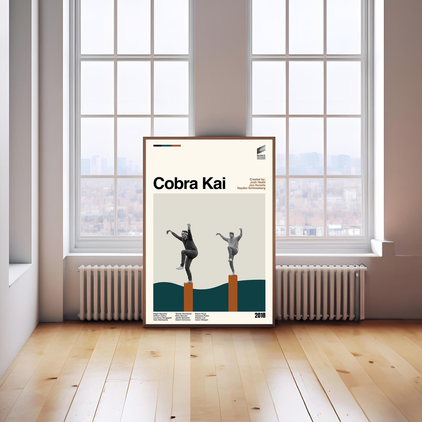 Cobra Kai Poster - Tv Series Poster - Midcentury Modern Art - Minimalist Print - Retro Poster - Vintage Print - Wall Art - Gifts for him
