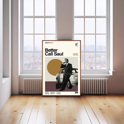 Better Call Saul Poster - Tv Series Poster - Midcentury Modern Art - Minimalist Print - Retro Poster - Vintage Print - Gifts for him
