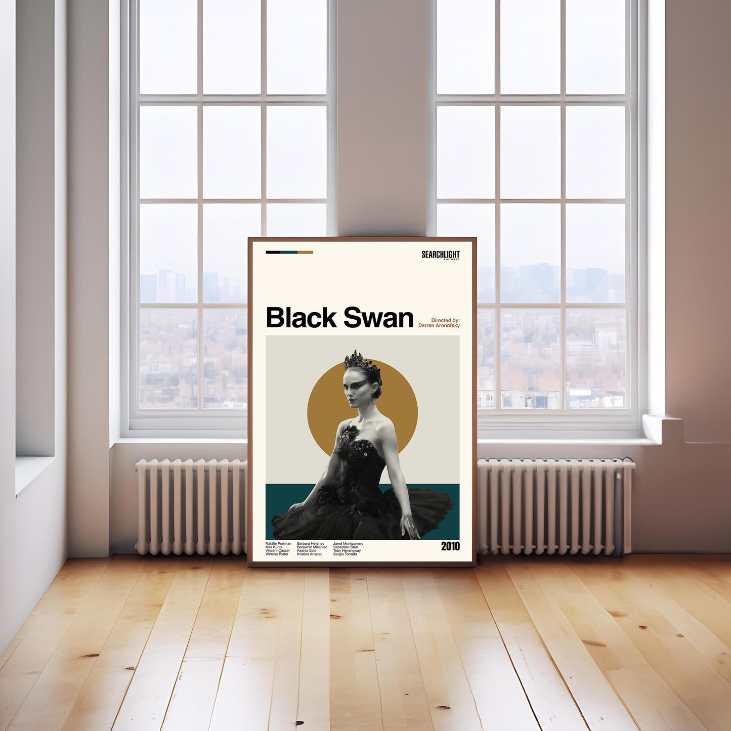 Black Swan Movie Poster - Mid-Century Modern Minimalist Print