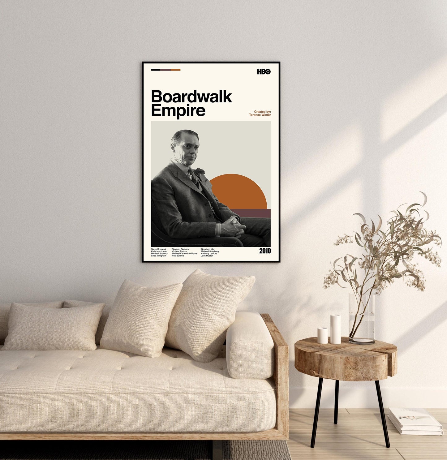 Boardwalk Empire Poster: Mid-Century Modern TV Series Art Print