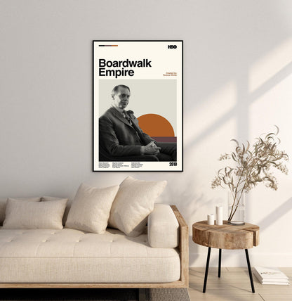 Boardwalk Empire Poster: Mid-Century Modern TV Series Art Print