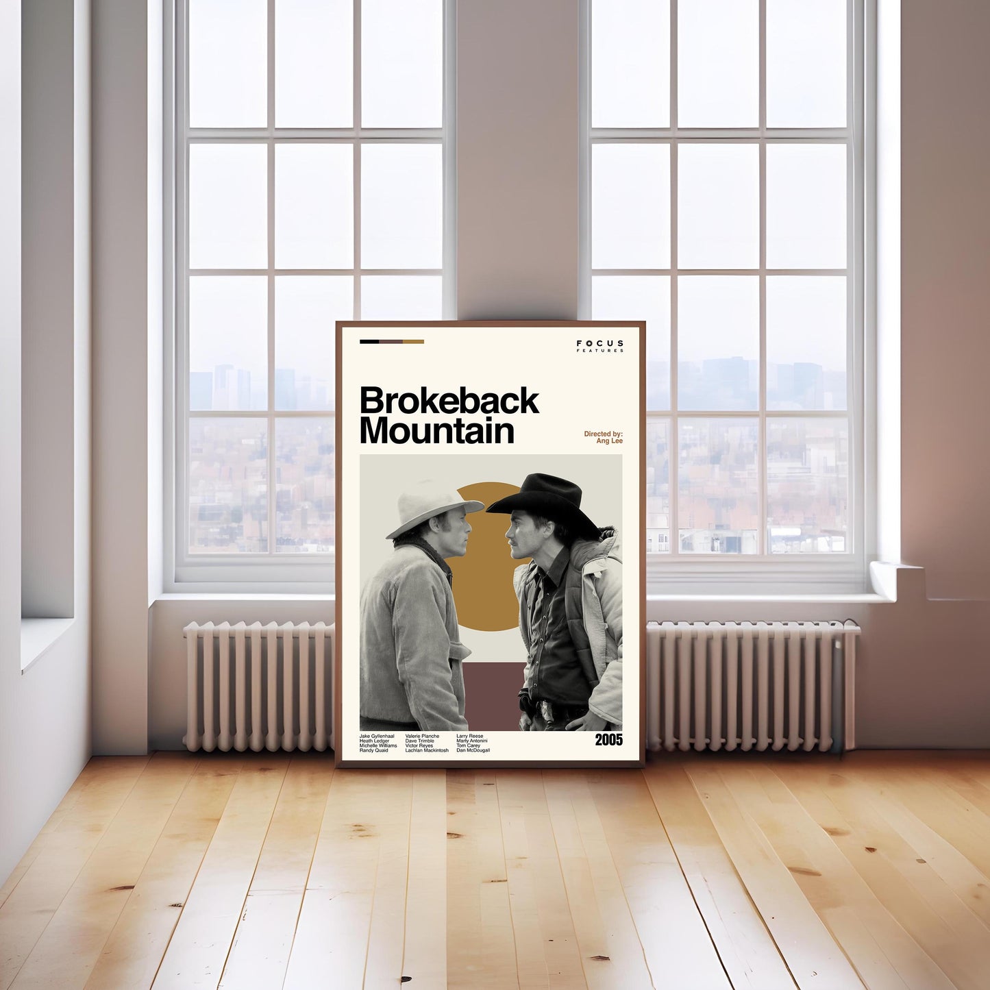 Brokeback Mountain Movie Poster – Mid-Century Modern Minimalist Print