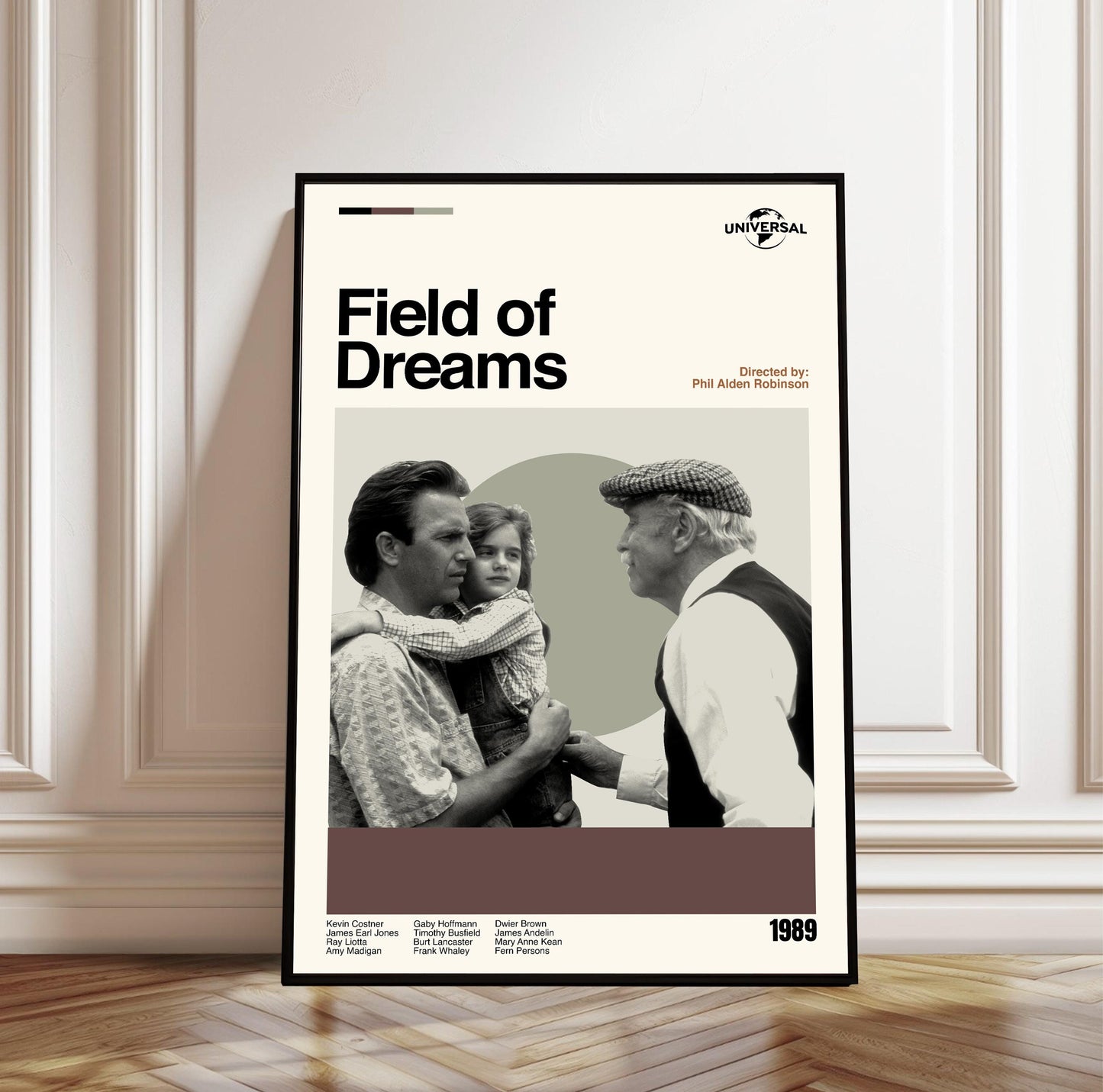 Field of Dreams Movie Poster - Minimalist Mid-Century Modern Print
