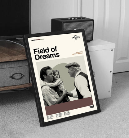 Field of Dreams Movie Poster - Minimalist Mid-Century Modern Print
