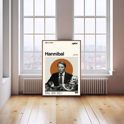 Hannibal TV Series Poster - Mid-Century Modern Minimalist Print