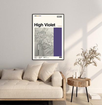High Violet Album Art Print – Midcentury Modern Wall Decor