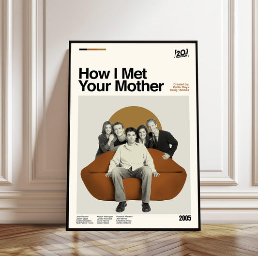 How I Met Your Mother Poster - Tv Series Poster - Midcentury Modern Art - Minimalist Print - Retro Poster - Vintage Print - Gifts for him