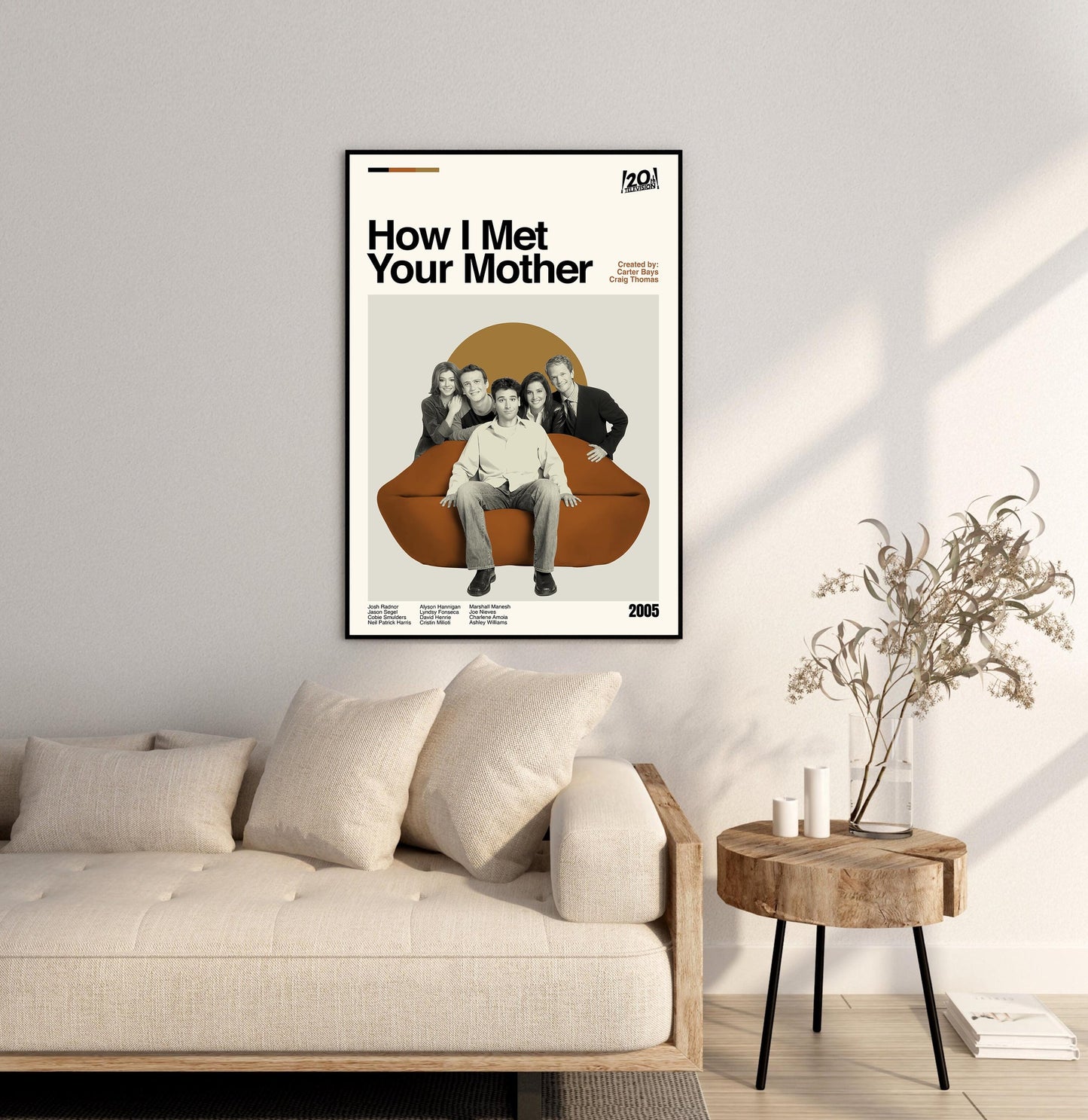 How I Met Your Mother Poster - Tv Series Poster - Midcentury Modern Art - Minimalist Print - Retro Poster - Vintage Print - Gifts for him