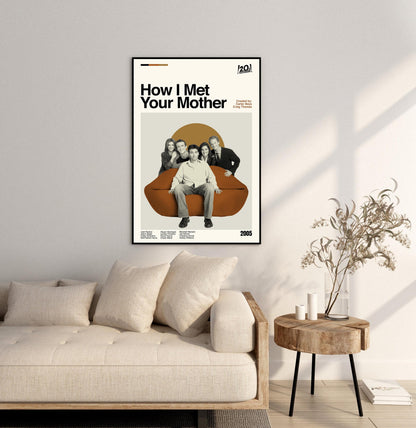 How I Met Your Mother Poster - Tv Series Poster - Midcentury Modern Art - Minimalist Print - Retro Poster - Vintage Print - Gifts for him