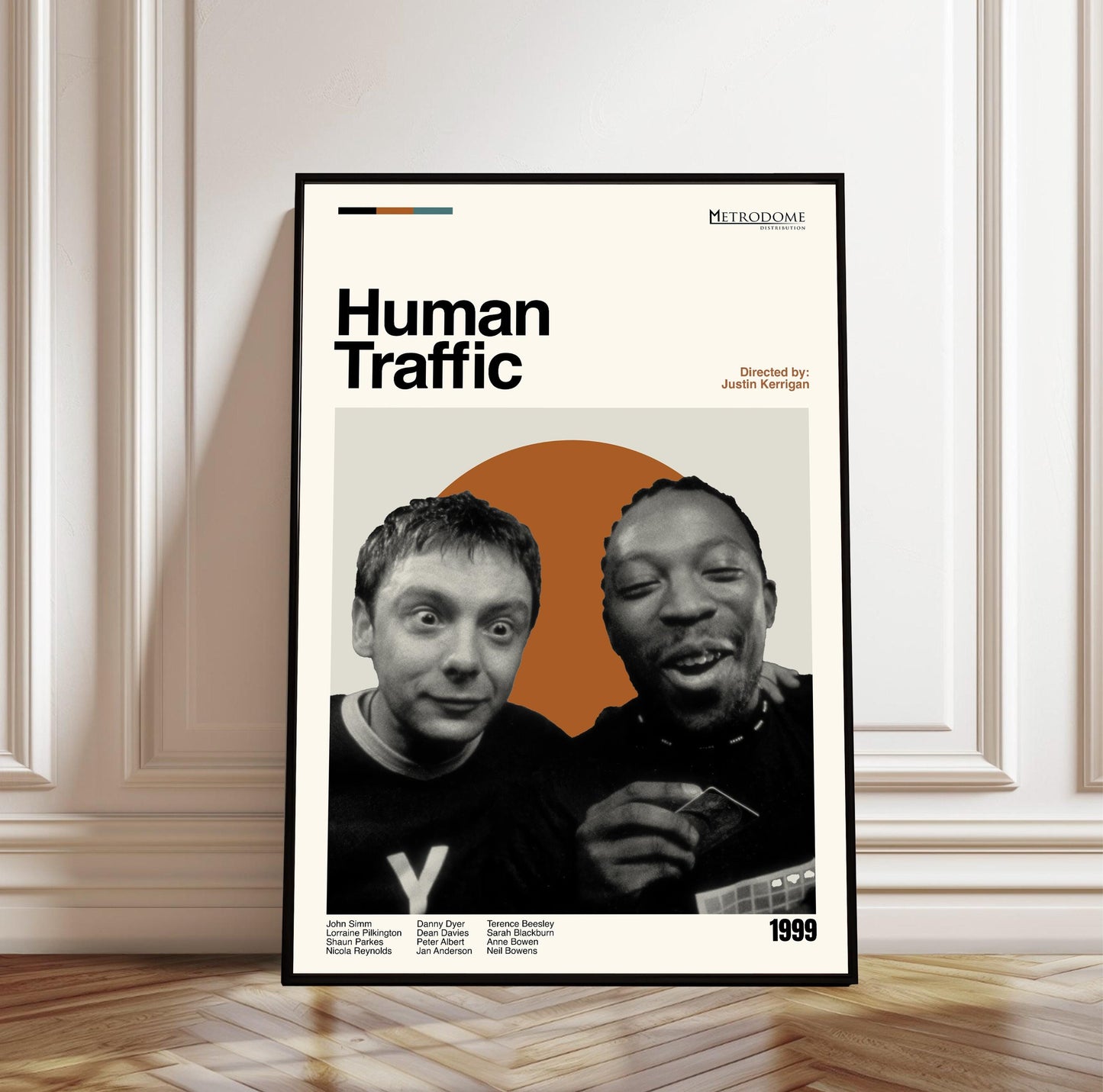 Human Traffic Poster - Movie Poster - Midcentury Modern Art - Minimalist Print - Retro Poster - Vintage Print Art - Wall Art - Gifts for him