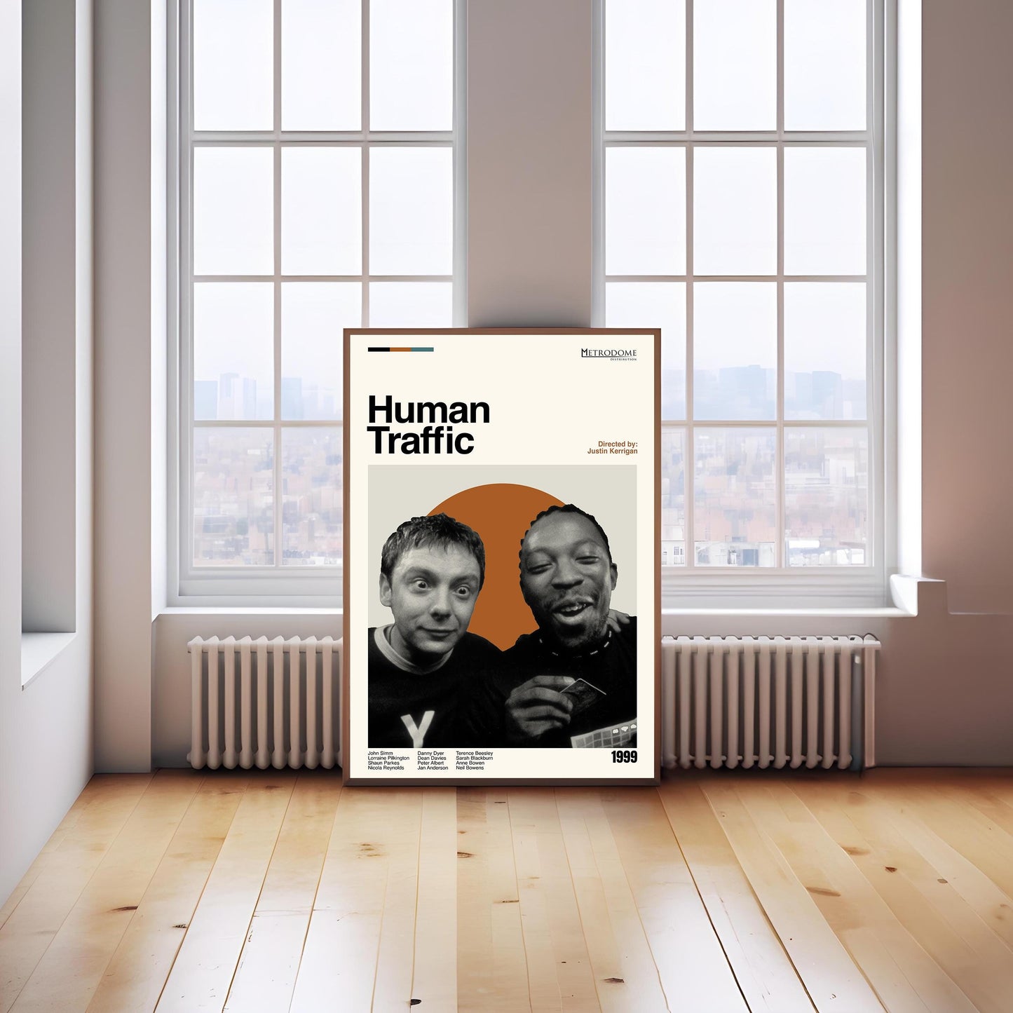 Human Traffic Poster - Movie Poster - Midcentury Modern Art - Minimalist Print - Retro Poster - Vintage Print Art - Wall Art - Gifts for him