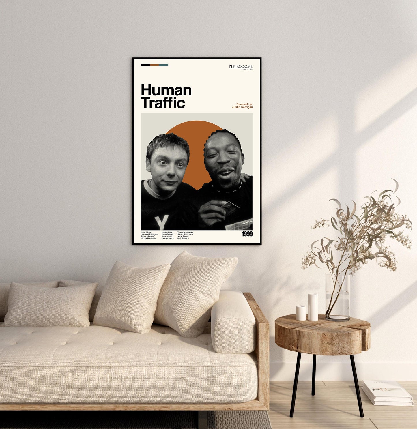 Human Traffic Poster - Movie Poster - Midcentury Modern Art - Minimalist Print - Retro Poster - Vintage Print Art - Wall Art - Gifts for him