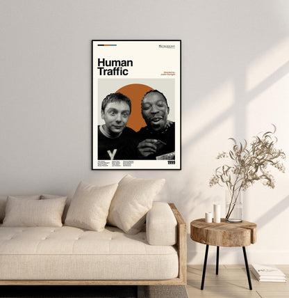 Human Traffic Poster - Movie Poster - Midcentury Modern Art - Minimalist Print - Retro Poster - Vintage Print Art - Wall Art - Gifts for him