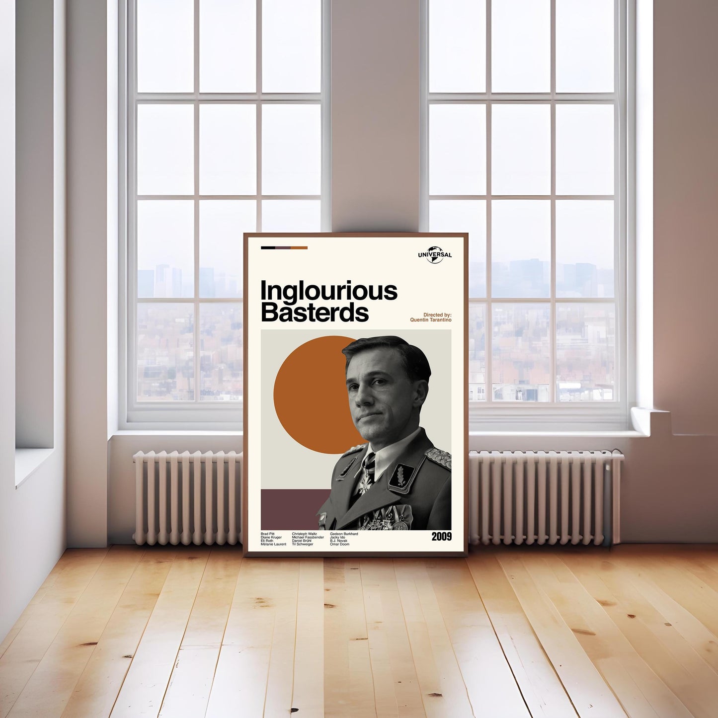 Inglourious Basterds Poster - Midcentury Modern Movie Print